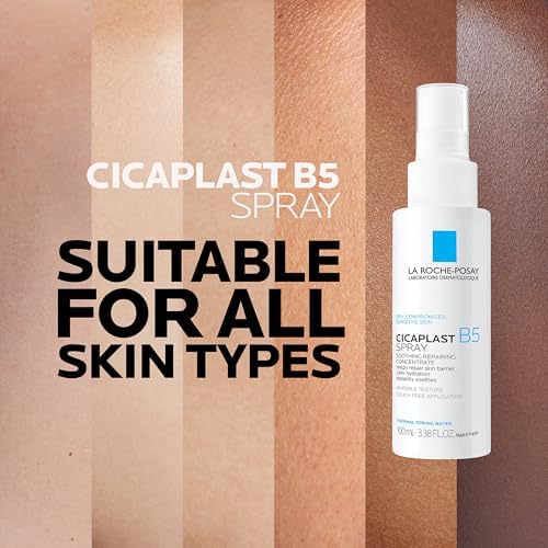 La Roche-Posay Cicaplast B5 Spray, Face Mist for Skin Barrier Repair 3.38oz