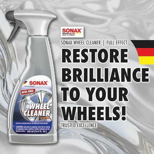 SONAX Wheel Cleaner Full Effect, Non-Acid Brake Dust Cleaner, 500 ml