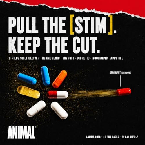 Animal Cuts Thermogenic Fat Burner Complex for Men & Women | 42 Pill Packs