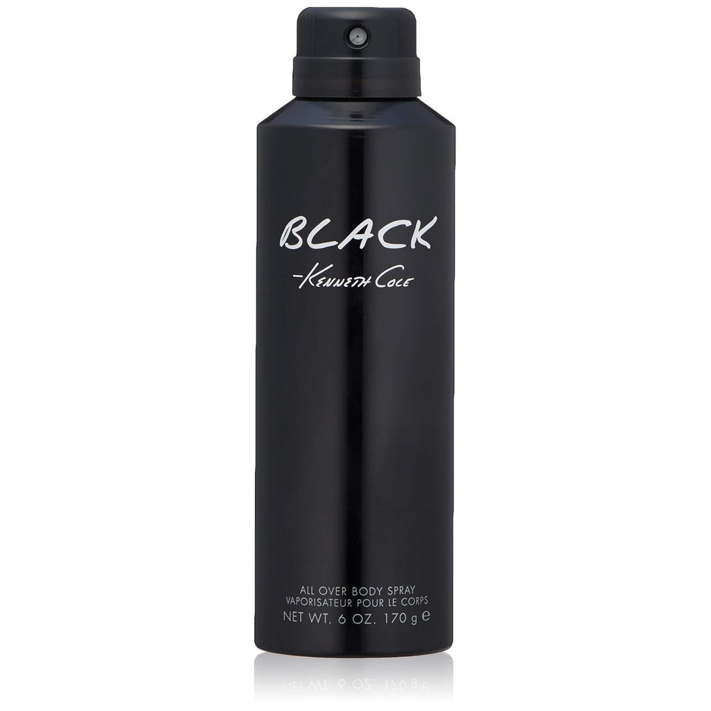 Kenneth Cole Black All Over Body Spray for Men, 6.0 Fl. Oz