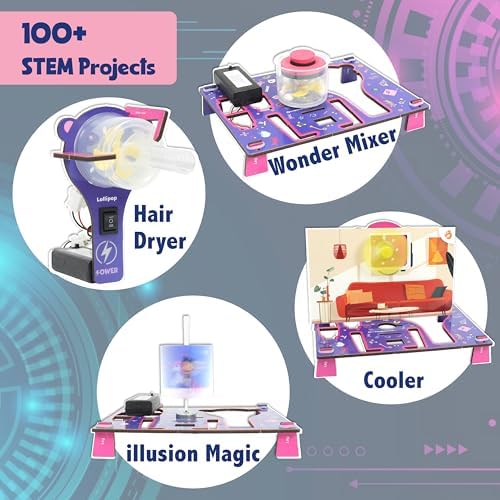 Butterfly EduFields 100+ Girls Engineering Science Kit for Kids Age 8-12