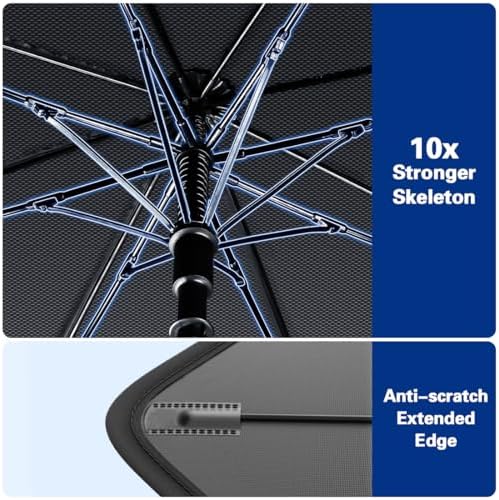 2026 Windshield Sun Shade Umbrella, Foldable Car Sunshade, 99% UV Block