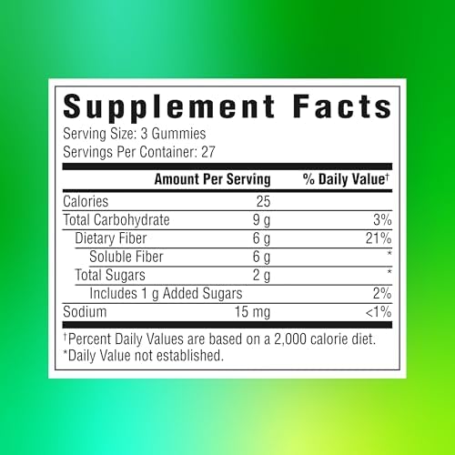 Benefiber Prebiotic Fiber Supplement Gummies, Assorted Fruit Flavor, 81 Ct