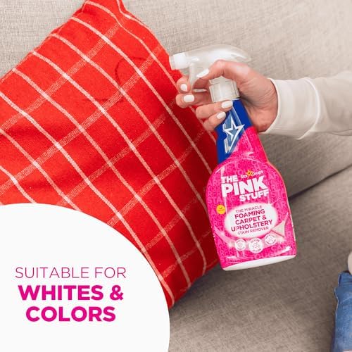 The Pink Stuff Miracle Foaming Carpet & Upholstery Stain Remover, 16 Fl Oz