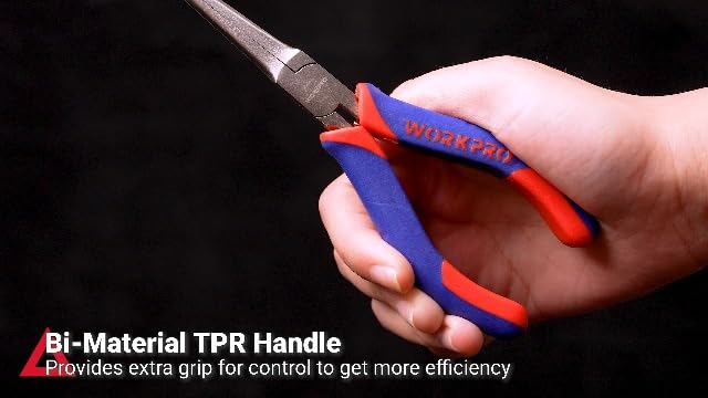 WORKPRO Mini Pliers Set, 3-Piece Small Pliers Tool Kit