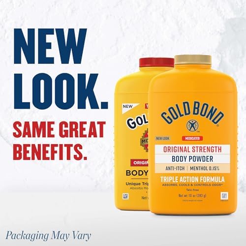 Gold Bond Medicated Body Powder, Anti-Itch, Absorbs & Cools, 10 Oz