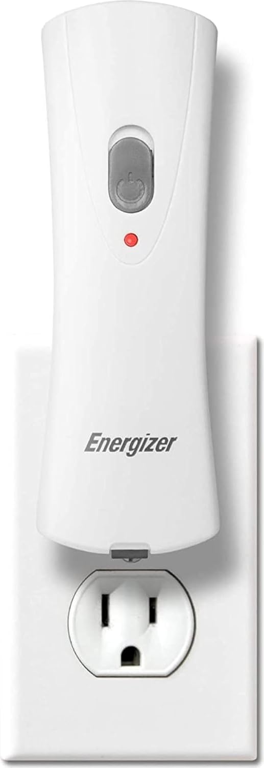 Energizer Auto-On LED Flashlights Rechargeable (3-Pack) for Home Power Failure, Plug in LED Flashlight for Power Outage, Night Light, Hurricane Preparedness