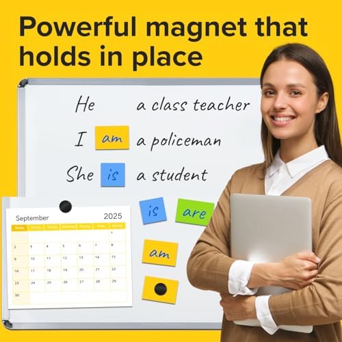Sticky Flexible Adhesive Magnets for Crafts, 0.8"x0.08" (20x2mm), 45 pcs