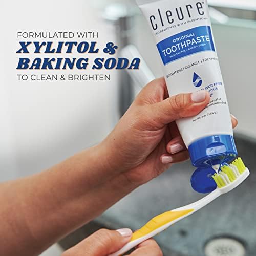 Cleure Fluoride Free Toothpaste, SLS & Mint Free (4oz Tube, 1 Pk)