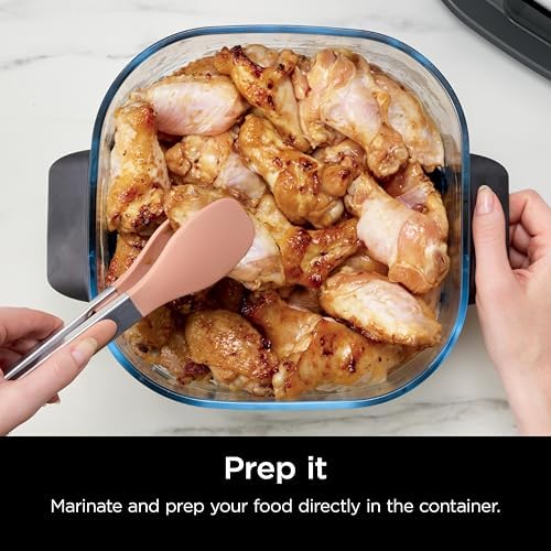 Ninja 4Qt CleanCrisp Glass Container with Storage Lid, Crispi, XSKSFN4QT