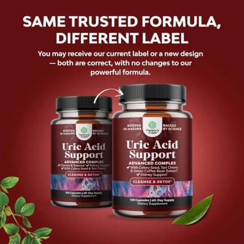 Uric Acid Cleanse Support with Green Coffee Beans Extract - 120 Capsules