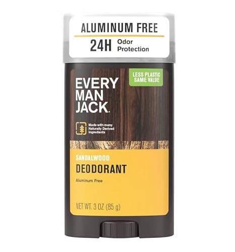 Every Man Jack Sandalwood Aluminum Free Deodorant, 3 Ounce