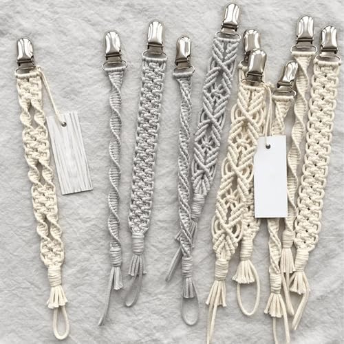 25 PCS 1" Suspender Clips Metal Pacifier Clip Holder