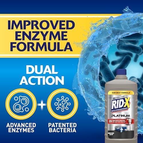 Rid-X Platinum Liquid Septic Tank Treatment 6 month supply