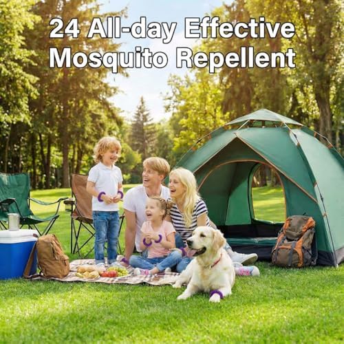 BuggyBands 12 Pack Mosquito Repellent Bracelets for Adults & Kids,DEET-Free