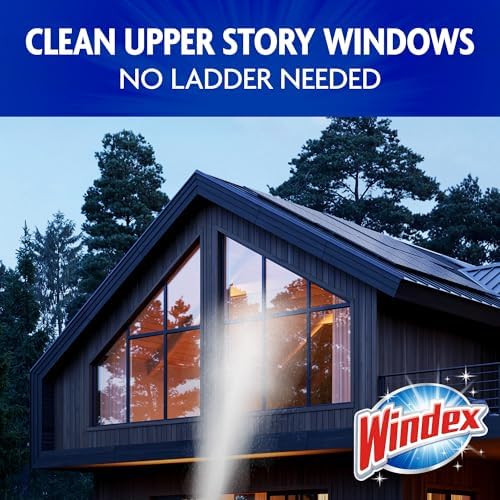 Windex Outdoor Glass & Window Cleaner for All Garden Hoses, 32 oz (2-Pack)