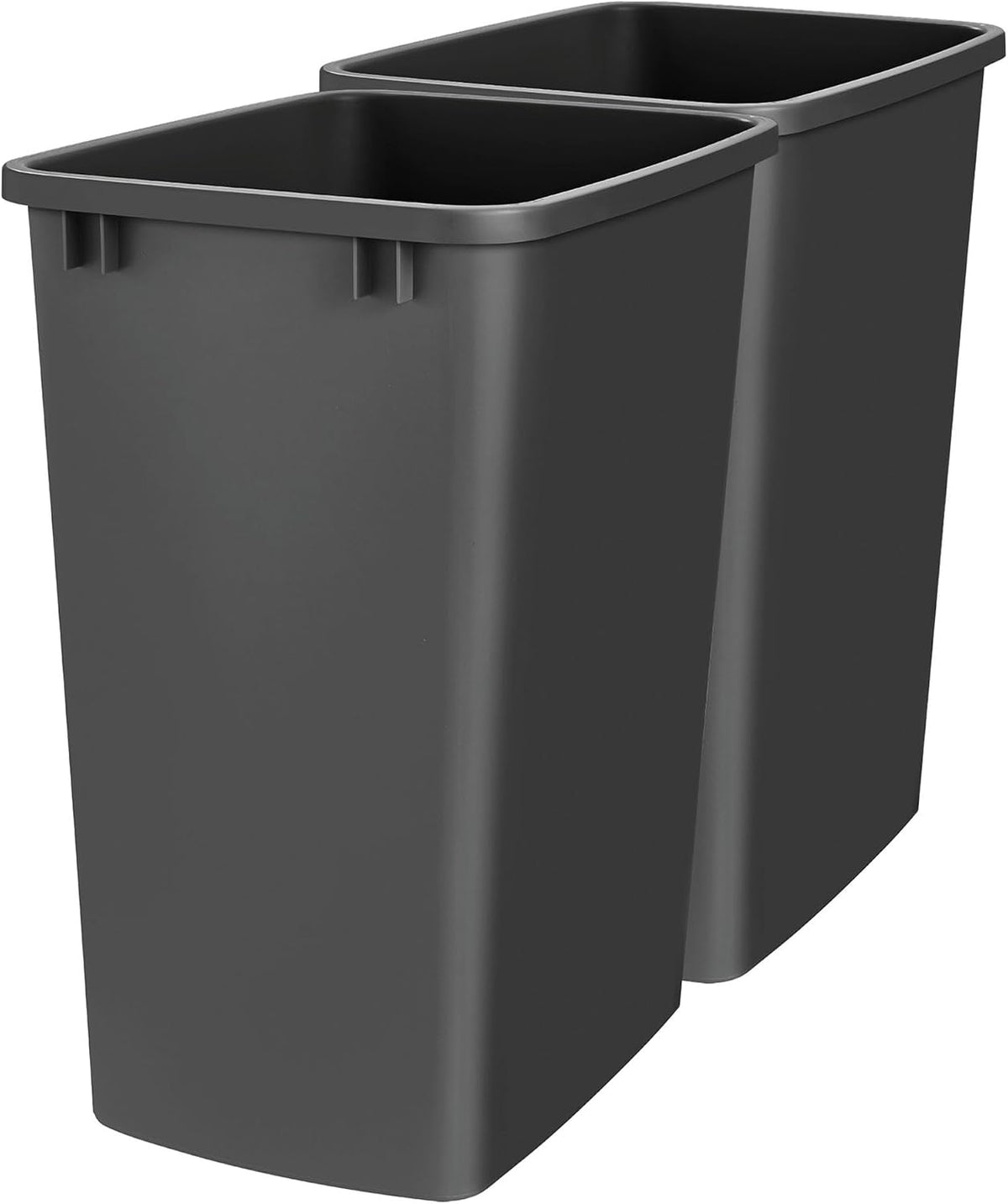 Rev-A-Shelf Double Pullout Garbage Trash Cans for Kitchen Cabinets, 35 Qt