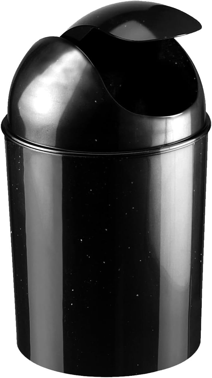 Umbra 1.25 Gallon Mini Waste Can with Removable Swing-Top Lid - Small Garbage Bin for Kitchen, Bathroom, Bedroom, Office - Compact Trash Can Fit Under Tables & Counters - Pink