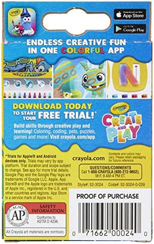 Crayola Crayons 24 Colors (Pack of 4)
