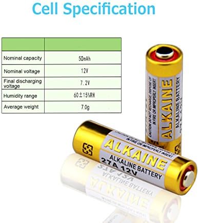 LiCB A27 27A 12V Alkaline Battery (5-Pack)