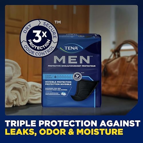 Tena Men Light Shields, Incontinence Pads for Men, 58 ct