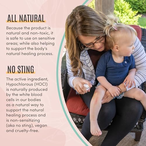 Active Skin Repair Baby First Aid Spray, Medical Grade Hypochlorous, 3 oz