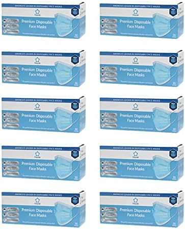 Litepak 500pcs Premium Disposable Face Mask SOFT 3ply Nose Wire