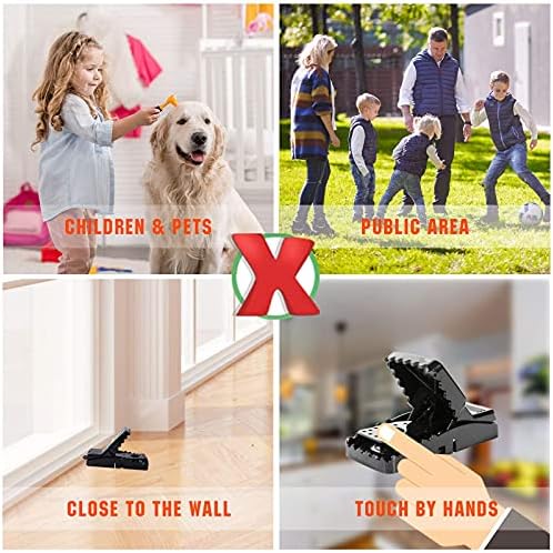 6 Pack Mouse Traps Indoor for Home,Mice Traps for House,Reusable Mouse Trap That Work,Small Mice Catchers for Home Indoor, Quick Set Mousetraps Effective