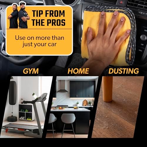 Chemical Guys, Professional Microfiber Towels, 16 x 16 in, Gold, 12 Pack