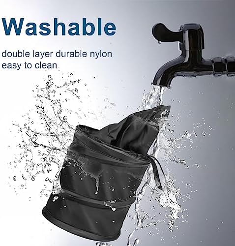 Car Trash Can, 2 Packs Mini Collapsible Pop-up Compact Garbage Can