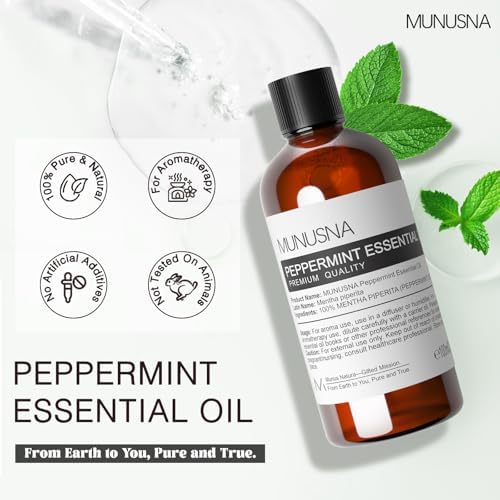 Peppermint Essential Oil for Hair, Air Freshening, Aromatherapy