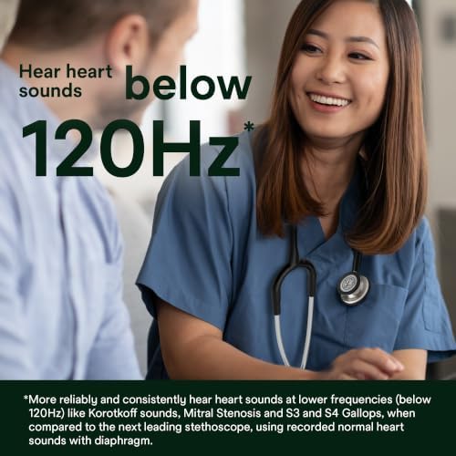 3M Littmann Classic III Monitoring Stethoscope, 5633, More Than 2X as Loud, Weighs Less, Stainless Steel Chestpiece, 27" Pearl Pink Tube