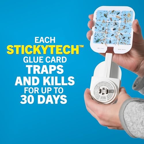 Safer Home Flying Insect Trap, Plug-in Fruit Fly Trap for Indoors, 2-Pack