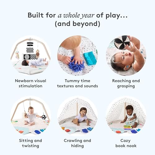 Lovevery, The Play Gym, 5-Stage Baby Developmental for Full Year of Play