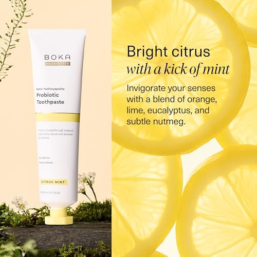 Boka Probiotic Toothpaste - Fluoride Free, Nano Hydroxyapatite Toothpaste