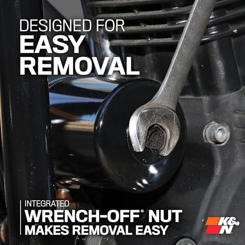 K&N Motorcycle Oil Filter: High Performance, Wrench Off Nut, KN-171C