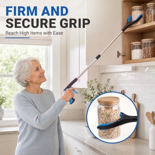 Grabber Reacher Tool - 32” Extra Long Foldable Gripper and Reaching Tool