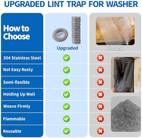 SUNHE YHK Lint Traps for Washing Machine, 24 Pieces