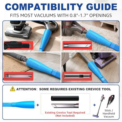 Sealegend Dryer Vent Cleaner Kit with Vacuum Hose Attachment & Brush Blue