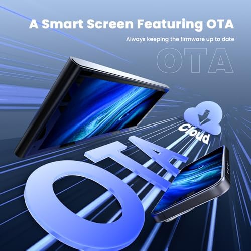 9.26" Wireless Portable Carplay Screen for Apple Car Play Android Auto OTA