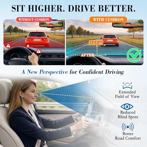 Lofty Aim Car Seat Cushion, Memory Foam Car Seat Cushions for Long Driving