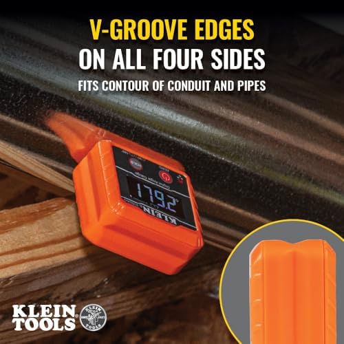 Klein Tools 935DAG Digital Electronic Level and Angle Gauge, Measures 0 - 90 and 0 - 180 Degree Ranges, Measures and Sets Angles