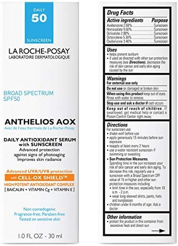 La Roche-Posay Anthelios AOX Antioxidant Serum with Sunscreen SPF 50 1oz