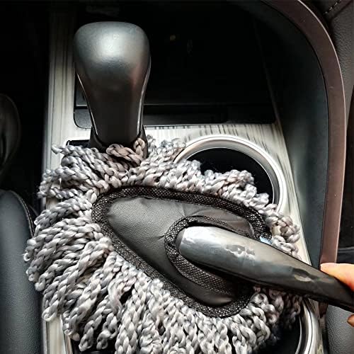 IPELY 3 Pack Large Microfiber Car Duster Exterior Scratch Free with Extendable, Car Duster Interior Multipurpose dust Cleaning