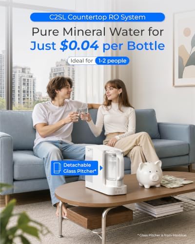 Waterdrop C2SL Countertop Reverse Osmosis Water Filter, [ Mineral Added ]