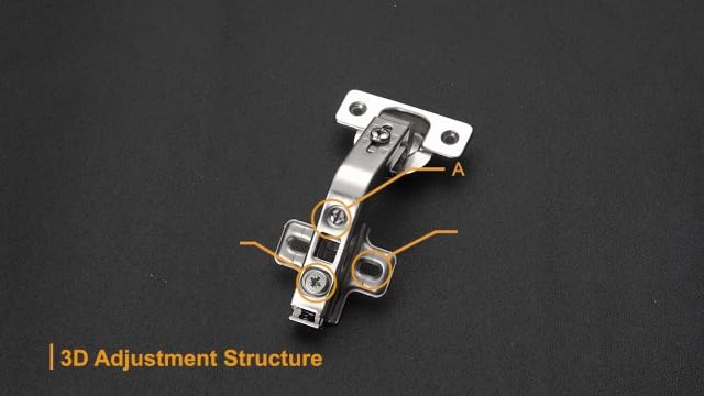 Chibery 2 Pack 1 Pairs 135° Lazy Susan Hinge, Full Overlay Concealed for Corner Kitchen Cabinet Replacement Hardware, Cupboard Folded, Folden Door