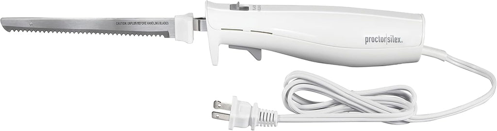 Proctor Silex Easy Slice Electric Knife With Serrated Stainless Steel Blade