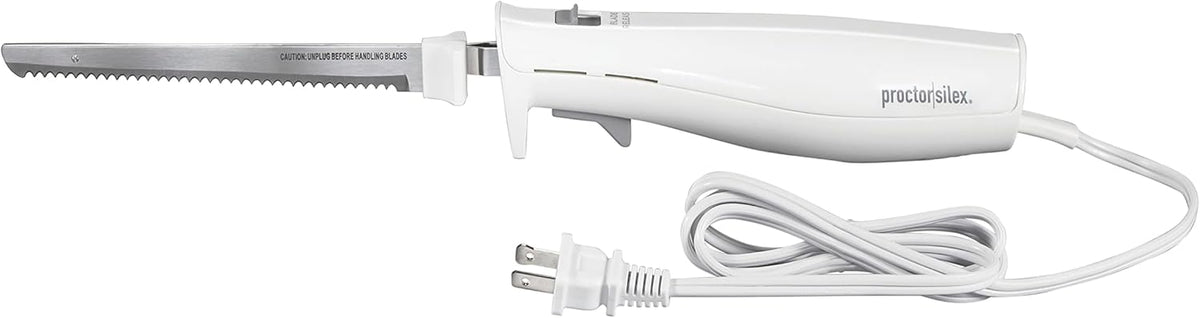 Proctor Silex Easy Slice Electric Knife With Serrated Stainless Steel Blade
