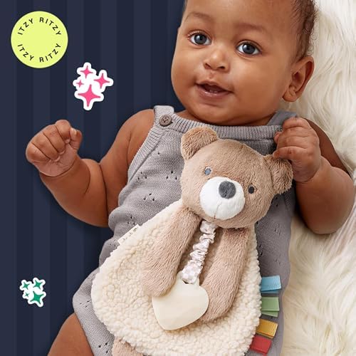 Itzy Ritzy Lovey Including Teether, Teething Relief, 0 Months & Up (Bear)