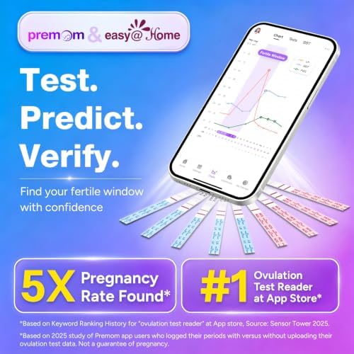 easy@Home 50 Ovulation Test Strips and 20 Pregnancy Test Strips Combo Kit